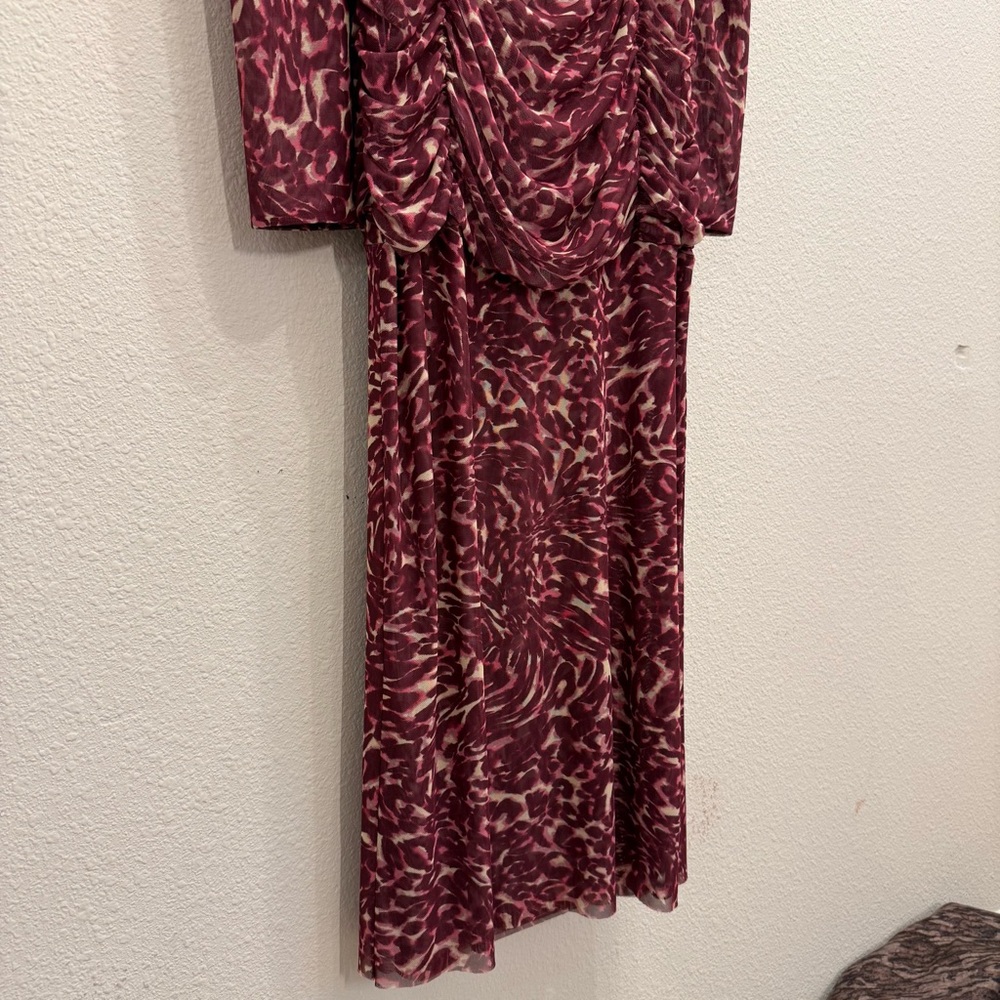 Misa Los Angeles Fuchsia Long Sleeve Dress - Picture 4 of 10